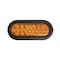 Abrams 6 in Oval - 24 LED Amber Hazard Turn Signal Trailer Light TTL-O24-A - alternate 1